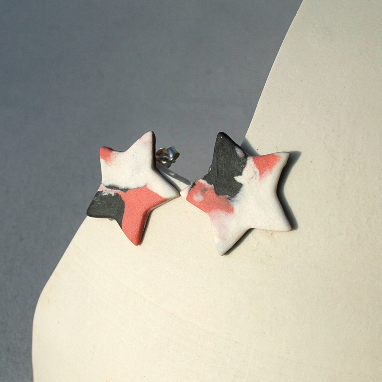 Pendientes Estrella Marmoleada